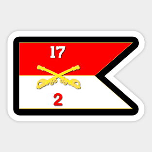 2rd Squadron, 17th Cavalry Guidon Sticker